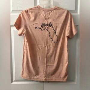 Peach Graphic T-Shirt home is where the heart is